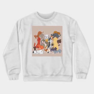 dogs everywhere Crewneck Sweatshirt